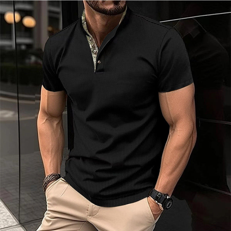 Herren Kurzarm Poloshirt mit hochwertigem Kragen Aliams