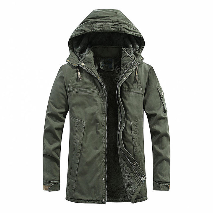 Herren funktionale Winterjacke mit enganliegendem Fleecefutter Aliams