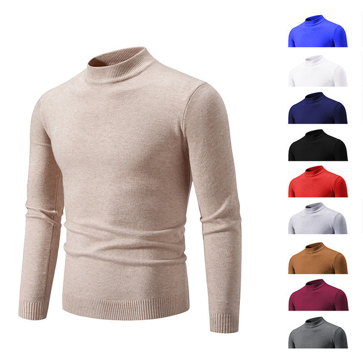 Herren Rollkragenpullover aus weichem Strickmaterial Aliams