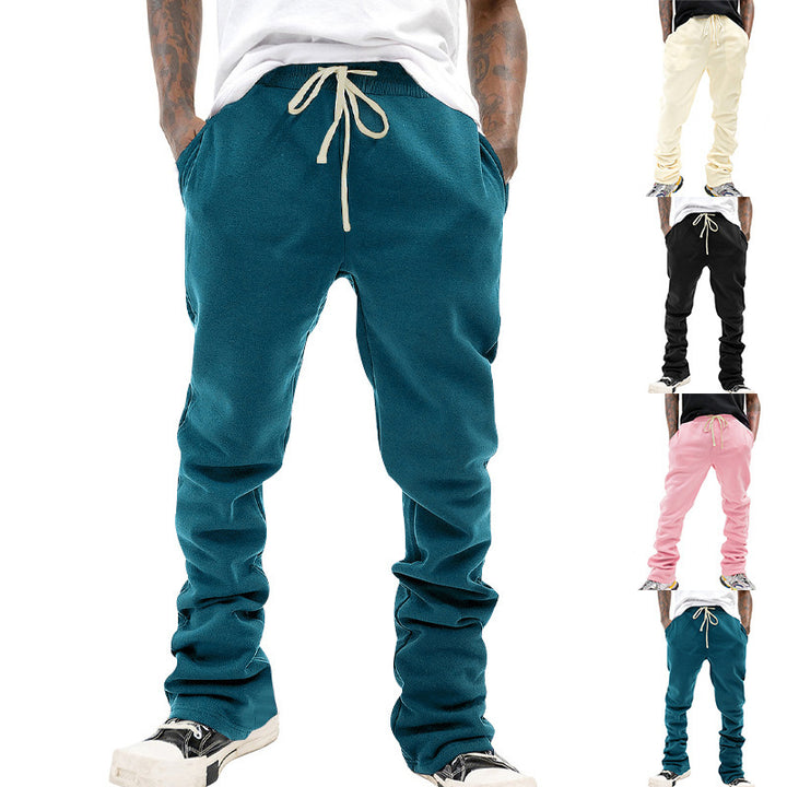 Herren bequeme Sweatpants mit elastischem Bund und seitlichen Eingrifftaschen Aliams