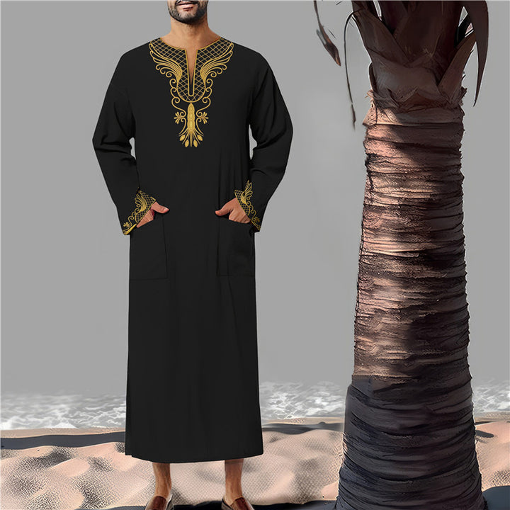 Herren Kaftan mit aufwendiger Stickerei Aliams