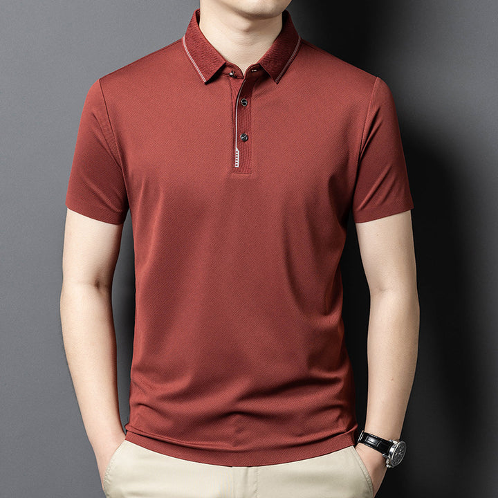 Herren Kurzarm Poloshirt mit strukturiertem Design Aliams