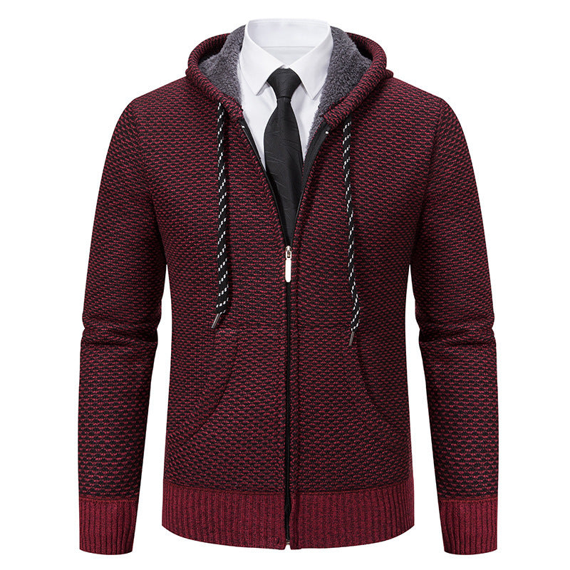Herren stylische Kapuzenjacke mit weichem Innenfutter und eleganten Akzenten Aliams