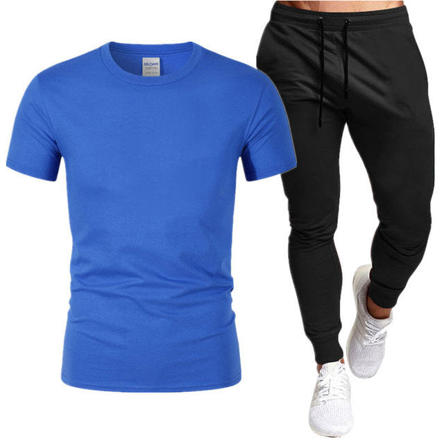 Herren Sportliches T-Shirt und Jogginghose Set Aliams