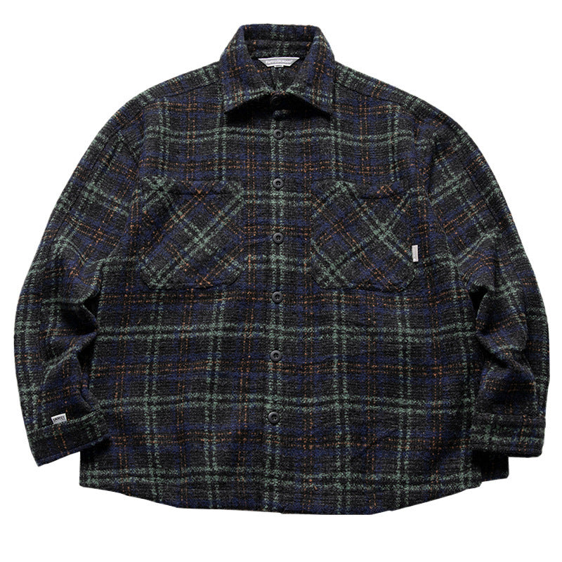 Herren Baumwoll-Flanellhemd mit praktischen Brusttaschen und modernem Karomuster Aliams