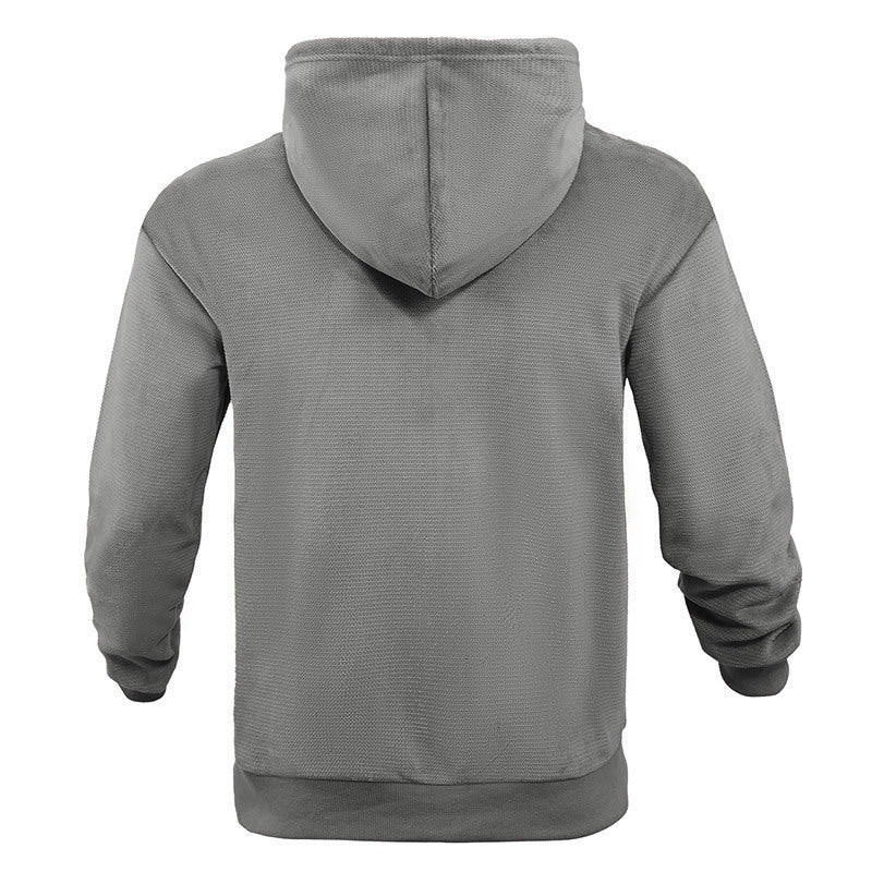 Herren technische Zip-Hoodie mit atmungsaktiven Stoff und seitlichen Taschen Aliams