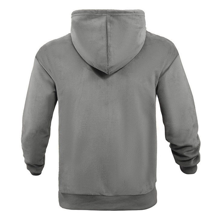 Herren technische Zip-Hoodie mit atmungsaktiven Stoff und seitlichen Taschen Aliams