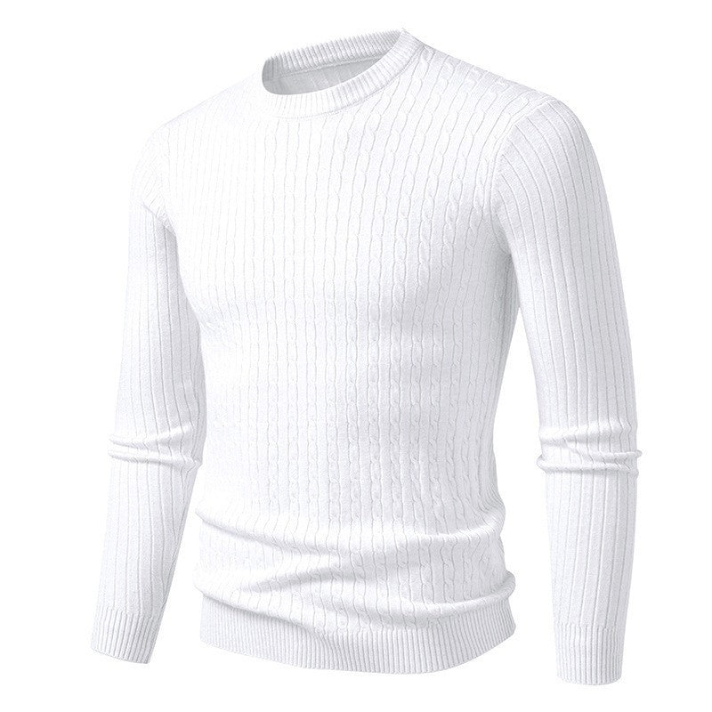 Herren Grobstrickpullover mit modernem Zopfmuster Aliams
