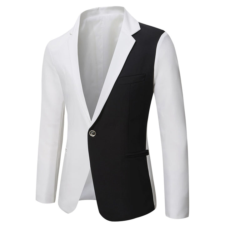Herren eleganter zweifarbiger Blazer mit modernem Schnitt Aliams