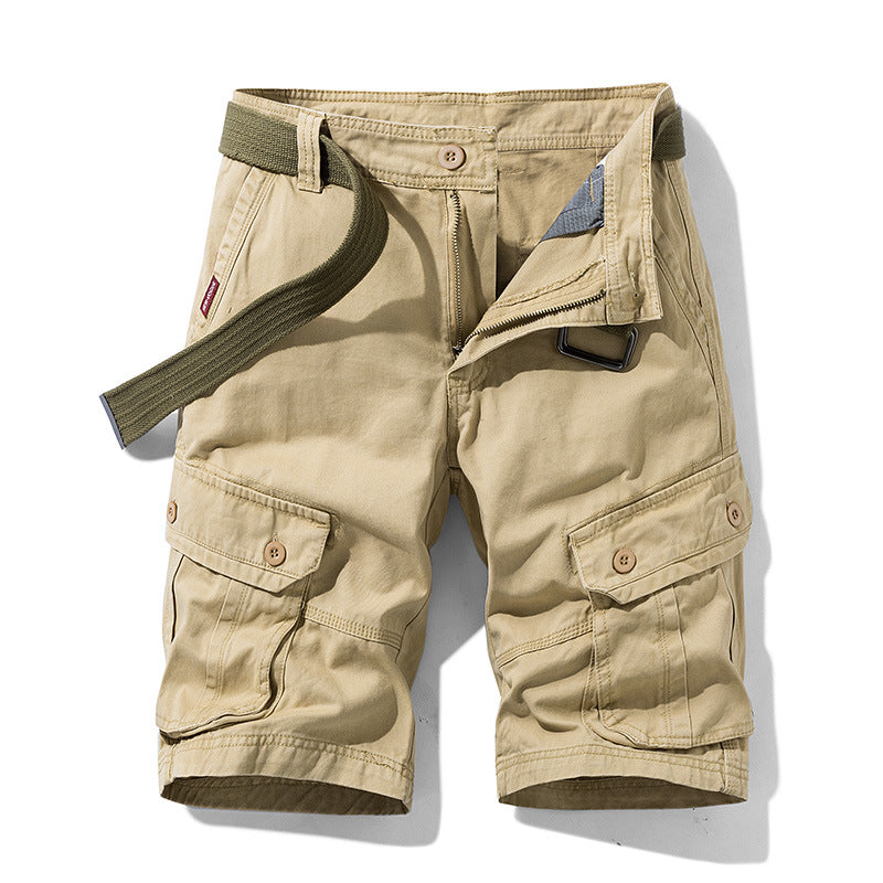 Herren Cargo-Shorts mit vielseitigen Taschen und robustem Material Aliams