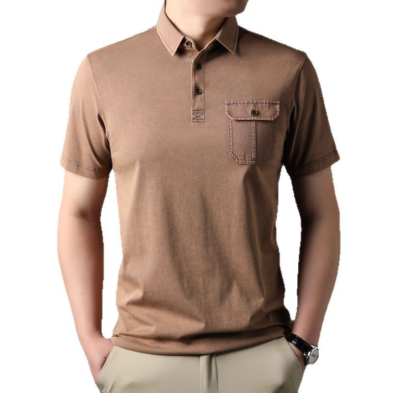 Herren Poloshirt mit praktischer Brusttasche und hochwertigem Baumwollmix Aliams