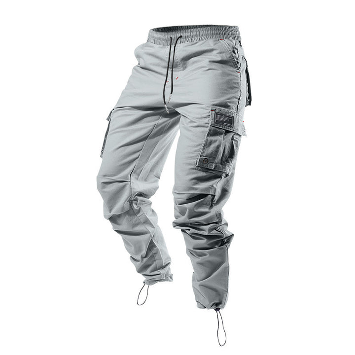 Herren Cargohose mit mehreren Taschen und elastischem Bund Aliams