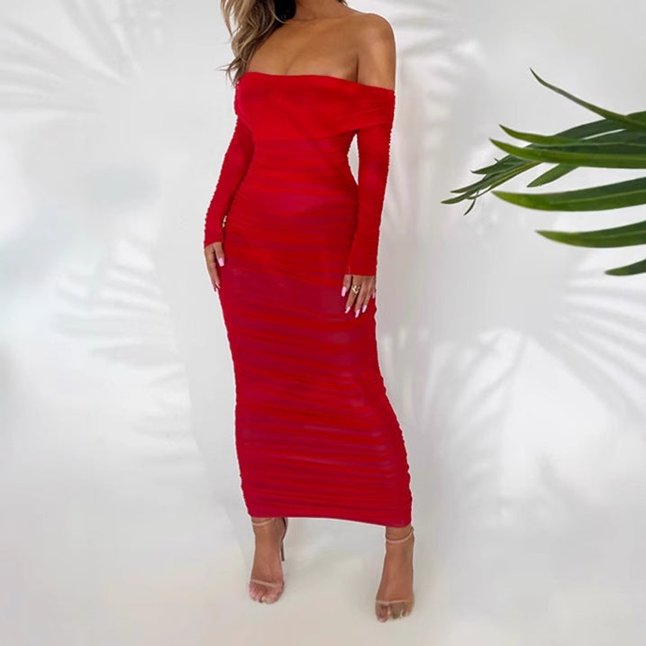 Damen Elegant geschnittenes Wickelkleid Aliams