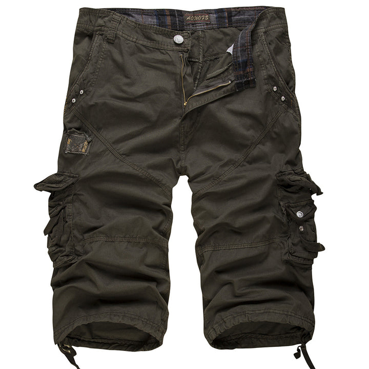 Herren Cargoshorts mit multifunktionalen Taschen und verstellbarem Bund Aliams