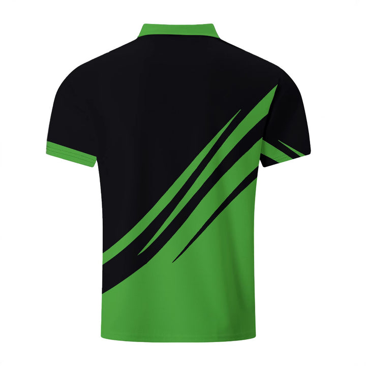 Herren Sportliches Poloshirt mit dynamischen Linienmustern Aliams