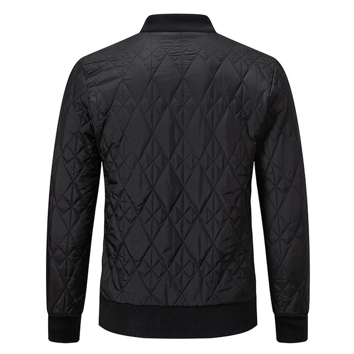 Herren gesteppte Freizeitjacke mit modischem Design und hohem Kragen Aliams