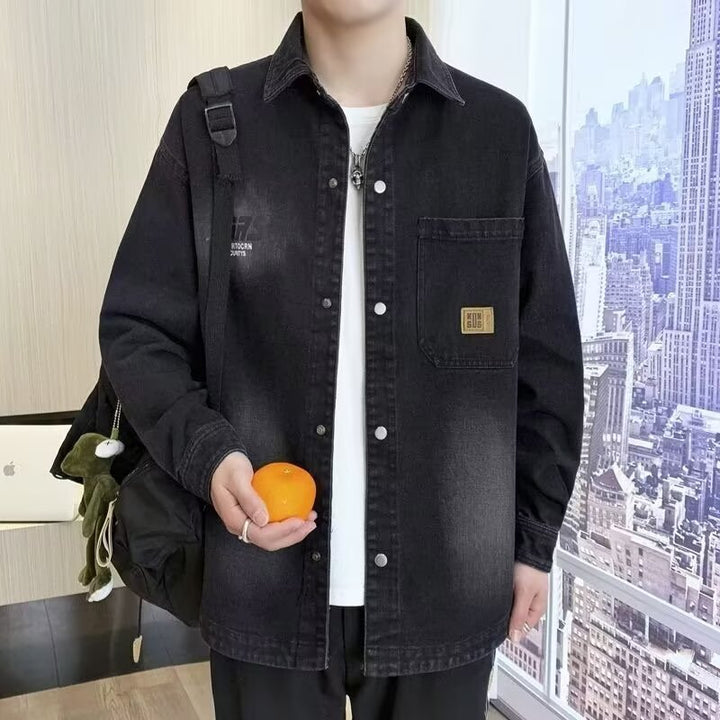 Herren Denim-Überhemd Aliams