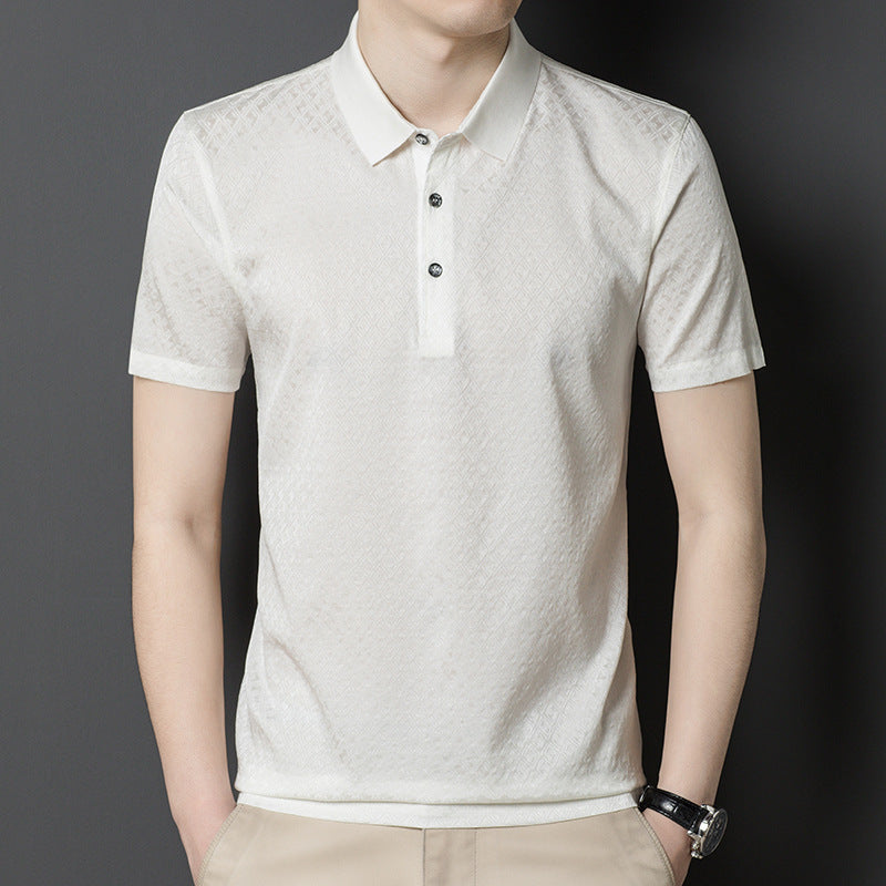 Herren Poloshirt mit strukturiertem Design und hochwertiger Baumwollmischung Aliams