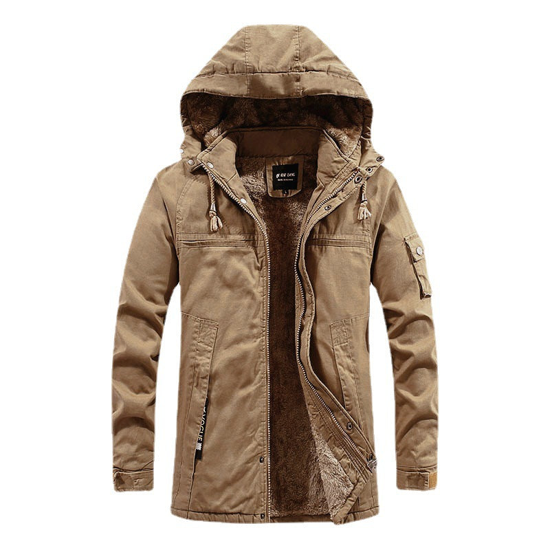 Herren funktionale Winterjacke mit enganliegendem Fleecefutter Aliams