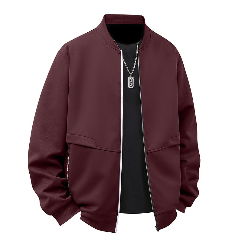 Herren sportliche Bomberjacke mit funktionalen Taschen Aliams