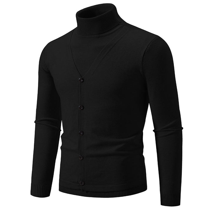 Herren eleganter und kuscheliger Rollkragenpullover Aliams