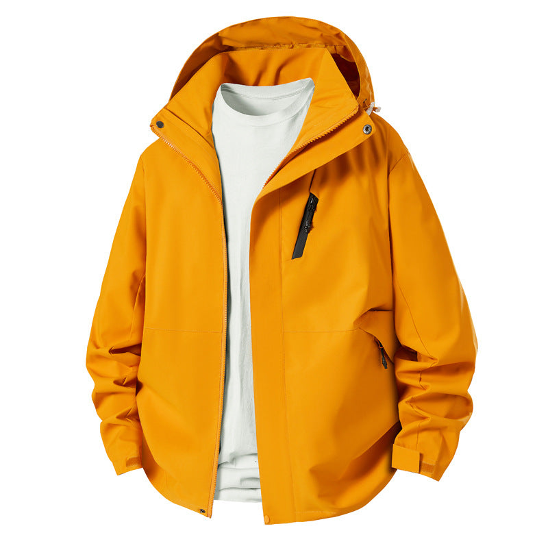Herren technische Übergangsjacke mit verstellbarem Kapuzenrand Aliams