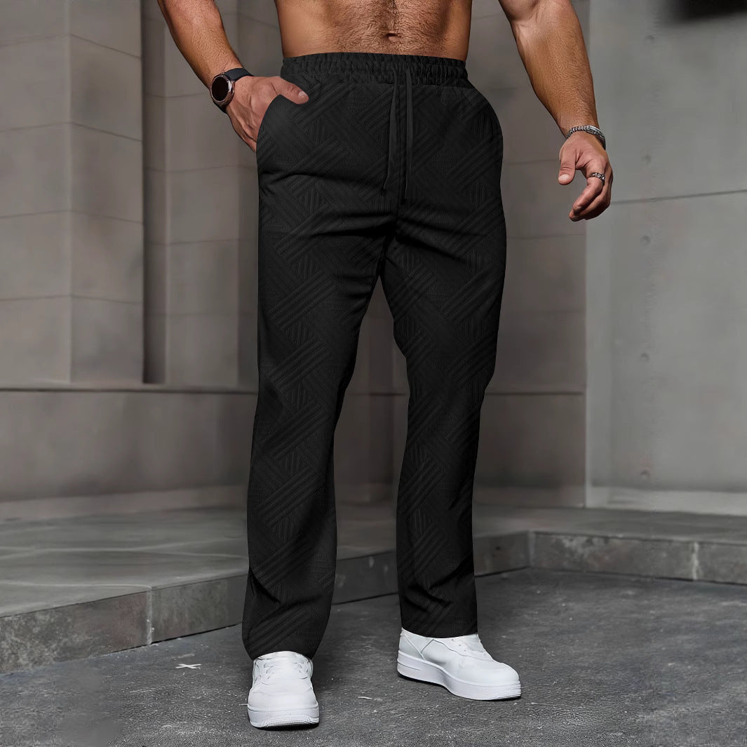Herren bequeme Freizeithose mit modernem Strukturdesign Aliams