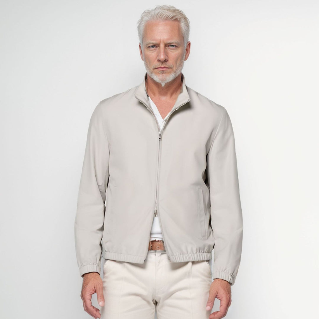 Herren elegante und funktionale Übergangsjacke mit hohem Kragen Aliams