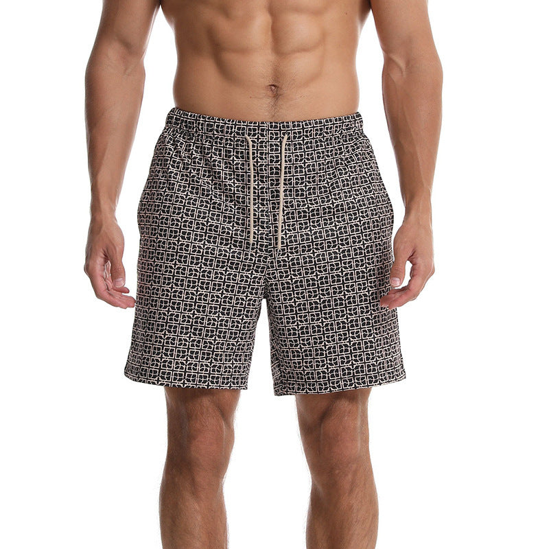 Herren Badeshorts mit modernem grafischem Muster Aliams