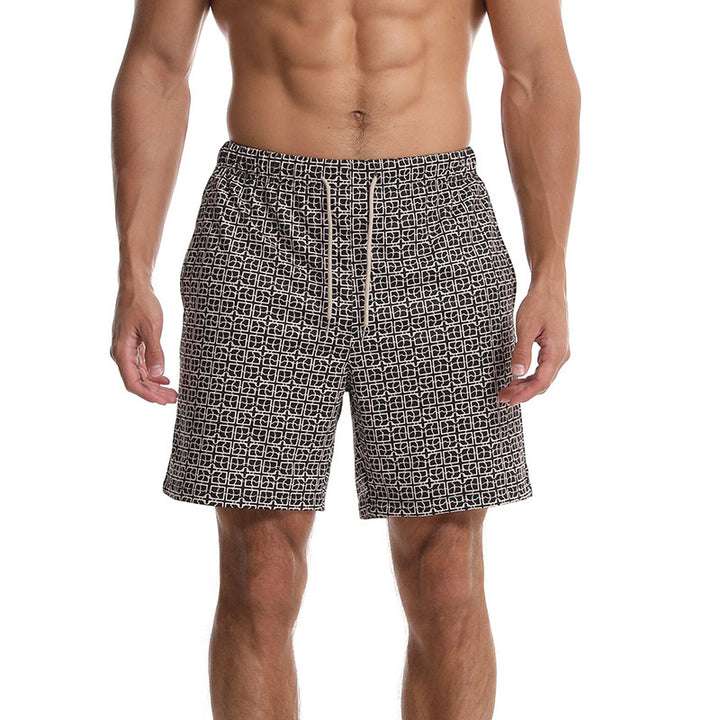 Herren Badeshorts mit modernem grafischem Muster Aliams