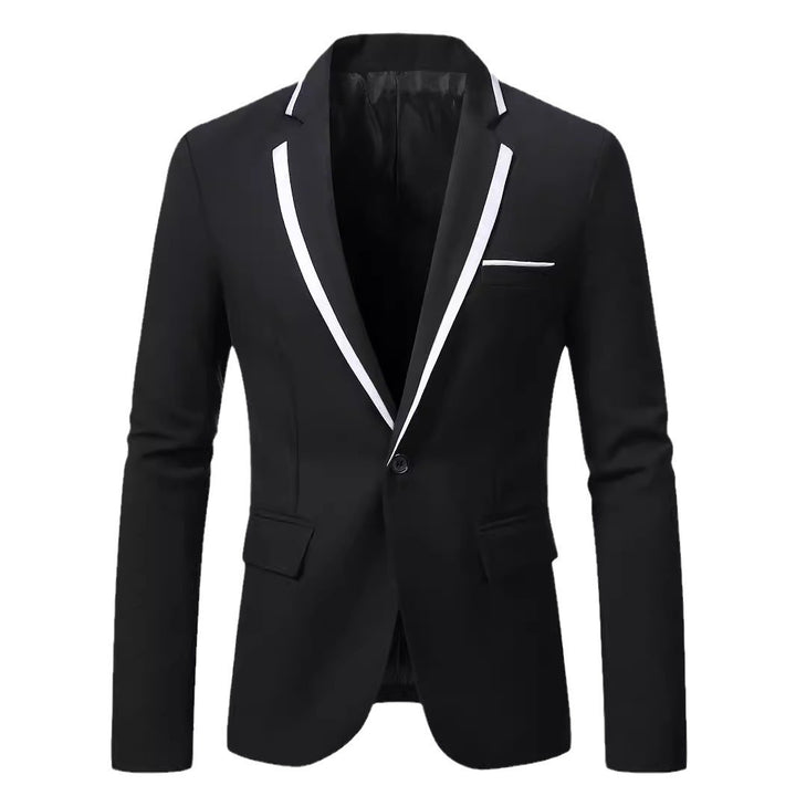 Herren eleganter Anzug mit kontrastierendem Revers Aliams