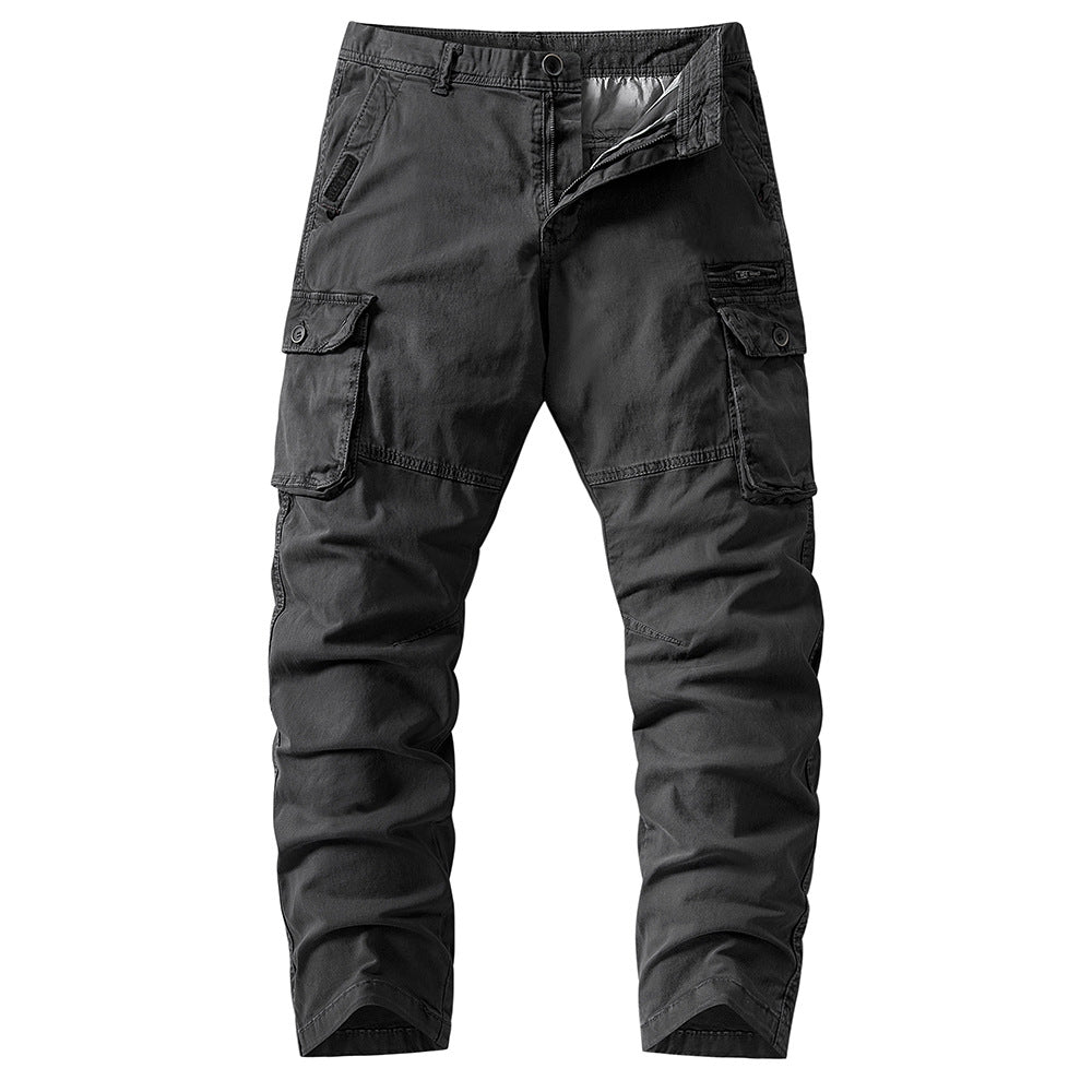 Herren komfortable Cargo-Hose mit strapazierfähigem Material und mehreren Taschen Aliams