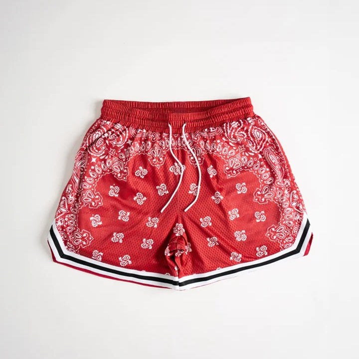 Herren Bandana Druck Sportshorts Aliams