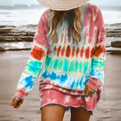 Damen Oversized Tunika-Wollkleid Aliams