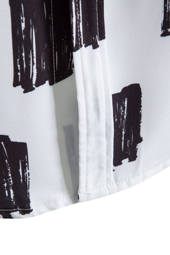 Herren Kurzarmhemd im modernen Grafikdesign Aliams