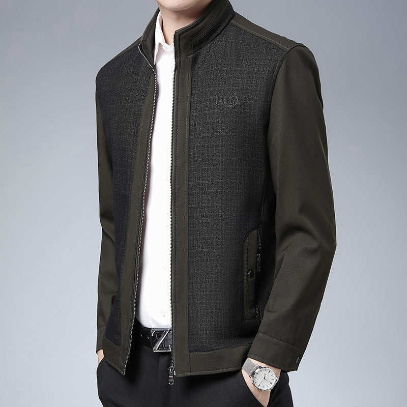 Herren elegante Freizeitjacke mit strukturiertem Design Aliams