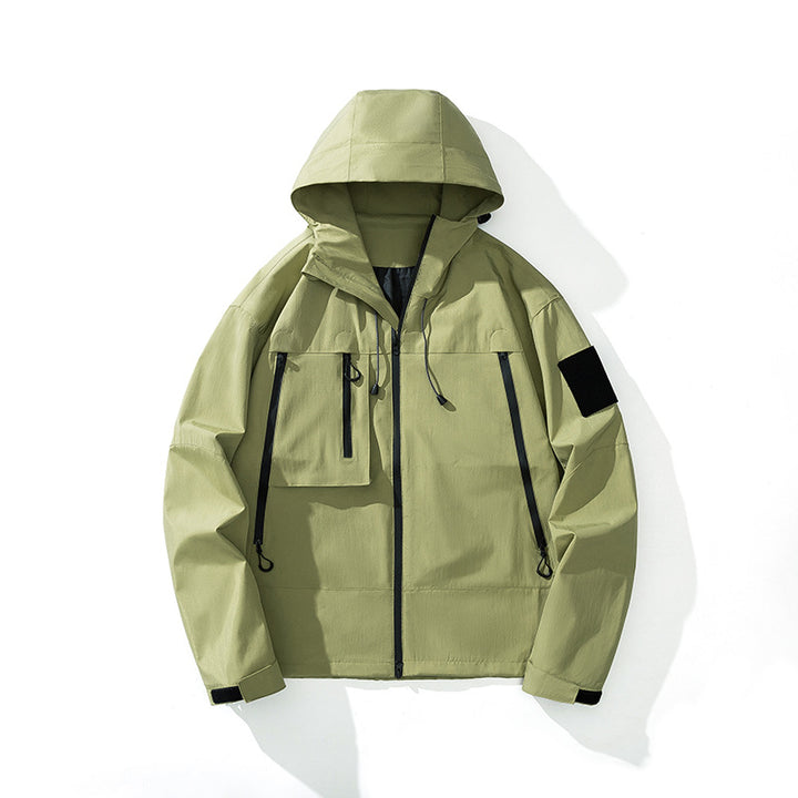 Herren technische Multifunktionsjacke mit praktischen Taschen Aliams