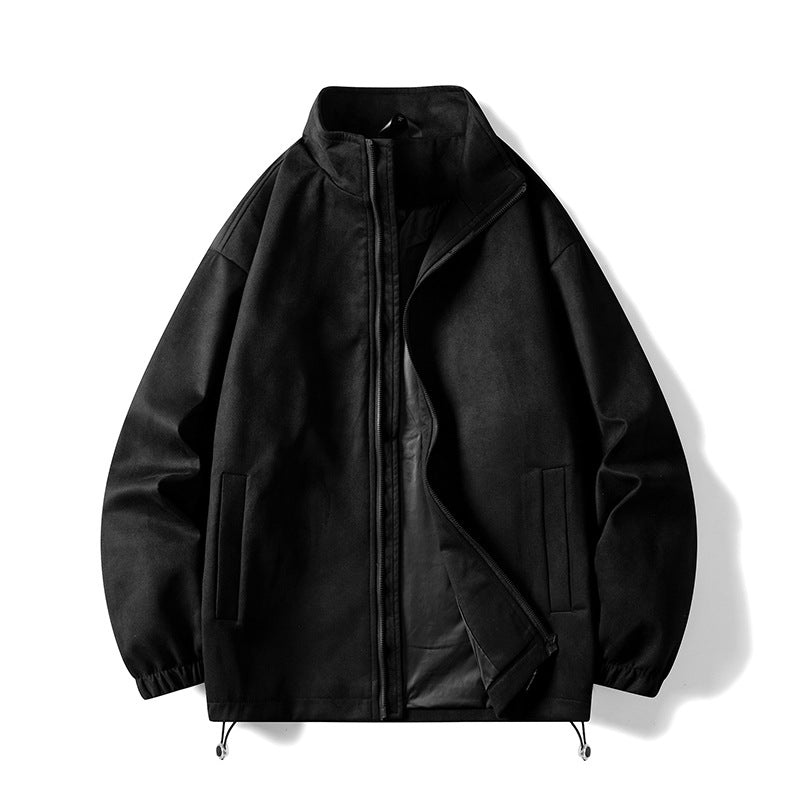 Herren Fleecejacke mit elastischen Bündchen und praktischen Taschen Aliams