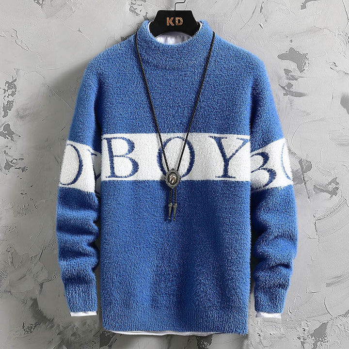 Damen Hochwertiger, kuscheliger Pullover mit Stehkragen Aliams