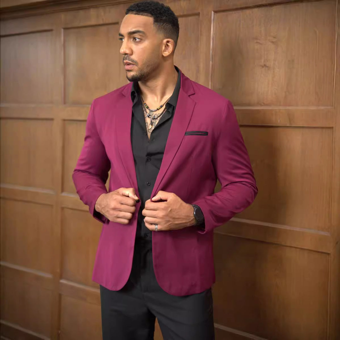 Herren eleganter Sakko mit modernem Schnitt Aliams