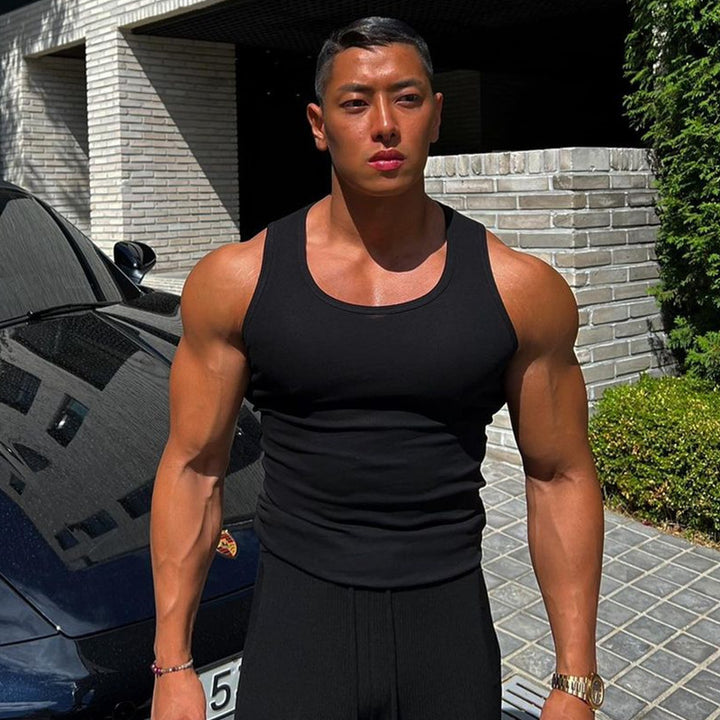 Herren Sportliches Muskel-Top Aliams