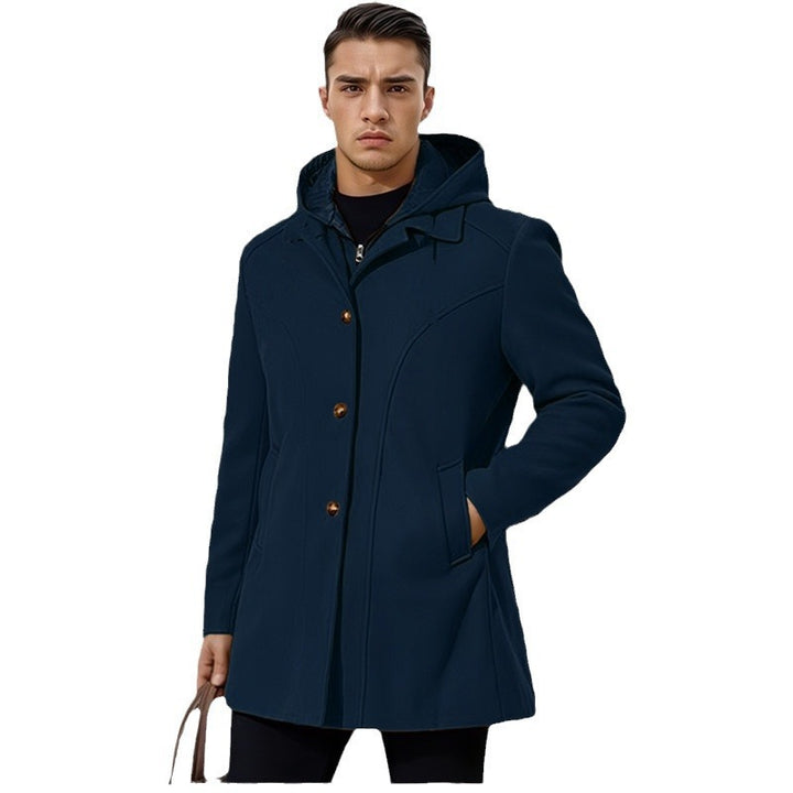 Herren Übergangsjacke mit Kapuze und modernen Detailing Aliams
