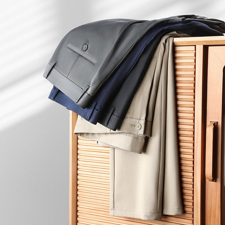 Herren elegante Business-Hose mit perfektem Sitz und komfortablem Gummizug Aliams