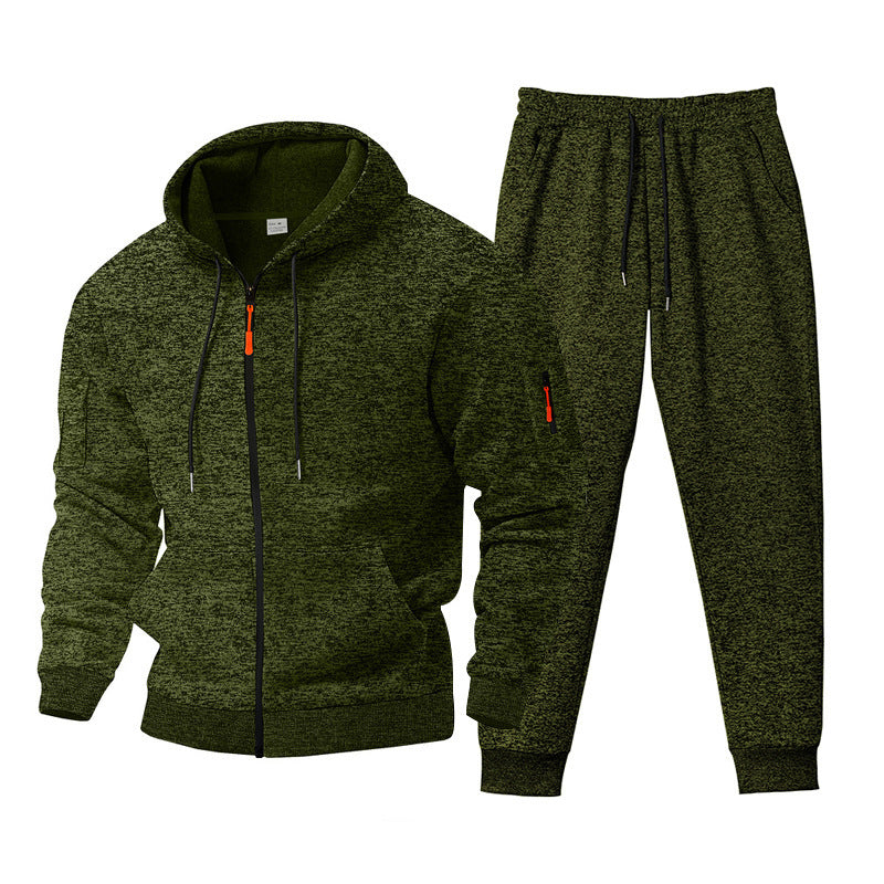 Herren sportives Freizeit-Set mit strukturiertem Hoodie und bequemen Jogginghosen Aliams