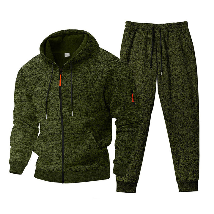 Herren sportives Freizeit-Set mit strukturiertem Hoodie und bequemen Jogginghosen Aliams