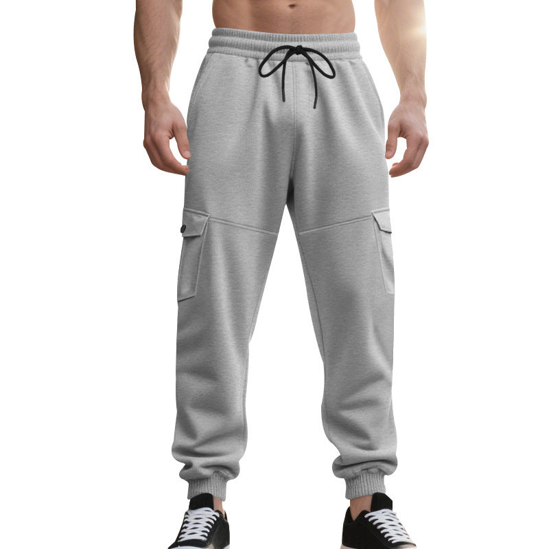 Herren Cargo-Jogginghose mit funktionalen Taschen und elastischem Bund Aliams