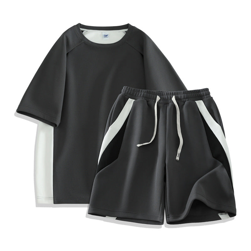 Herren Sportliches Set aus T-Shirt und Shorts mit innovativer Atmungsaktivität Aliams