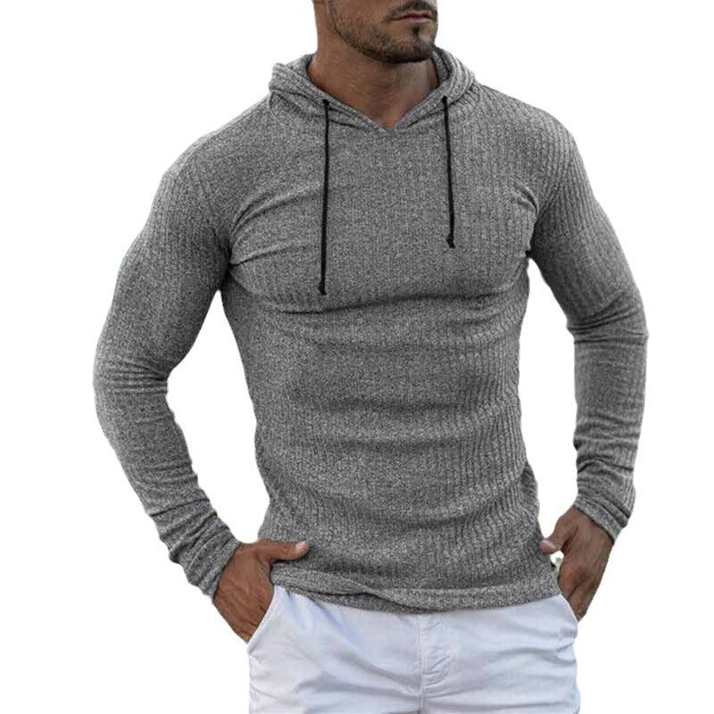 Herren Hoodie mit Rippstruktur und weitem Schnitt Aliams