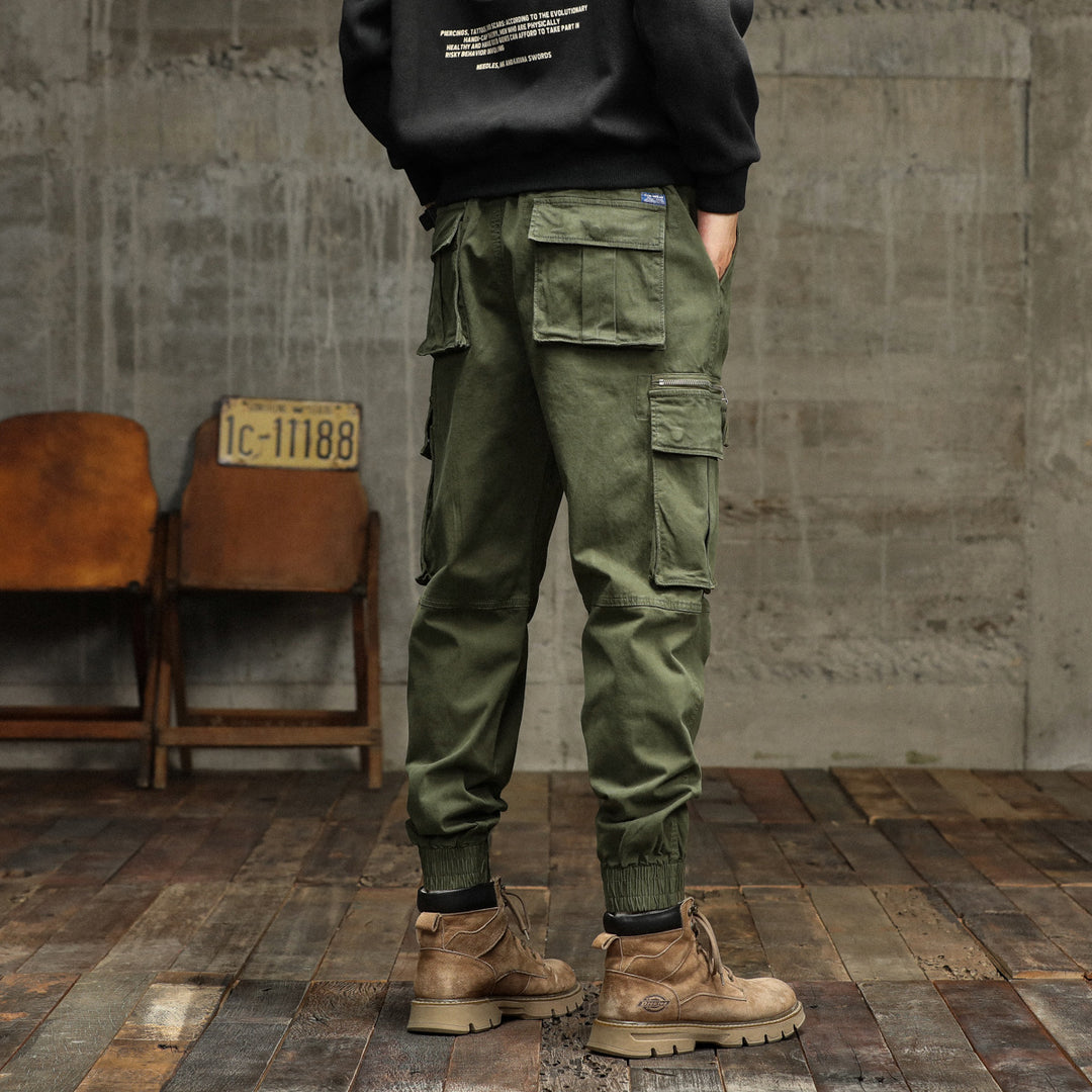 Herren Cargo-Hose mit multifunktionalen Taschen und robustem Baumwollmaterial Aliams