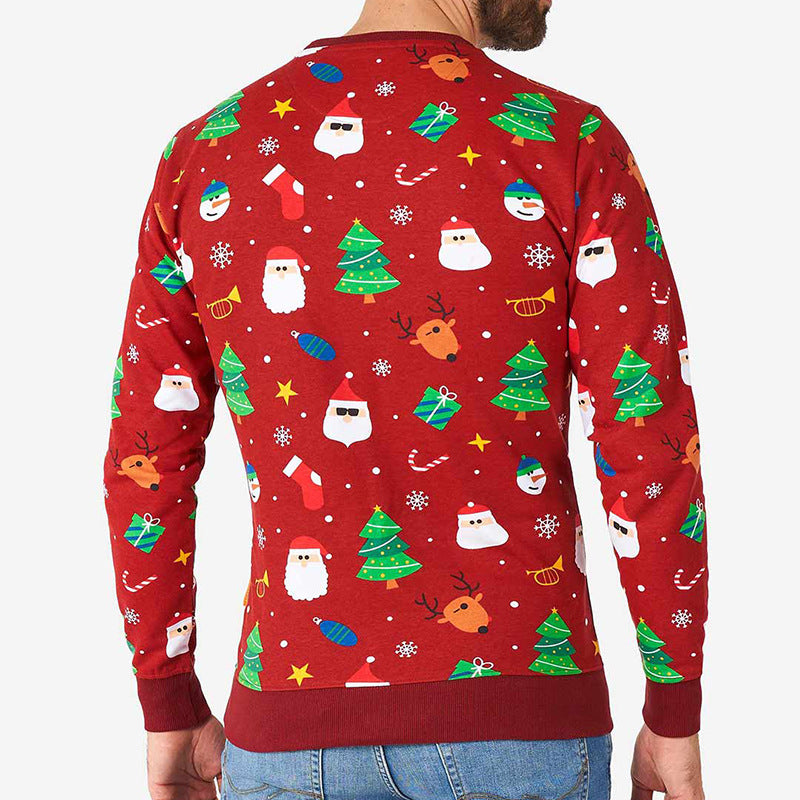 Herren festlicher Weihnachts-Pullover mit lustigem Motiv Aliams